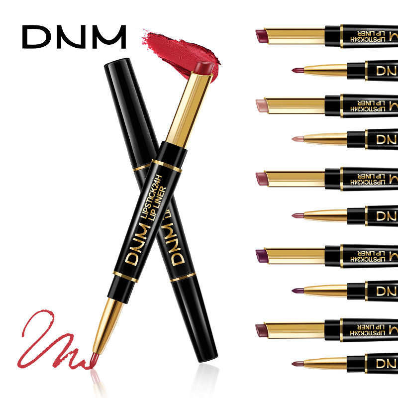 Double-headed Liner Shimmer Matte Color Rendering Lipsticks