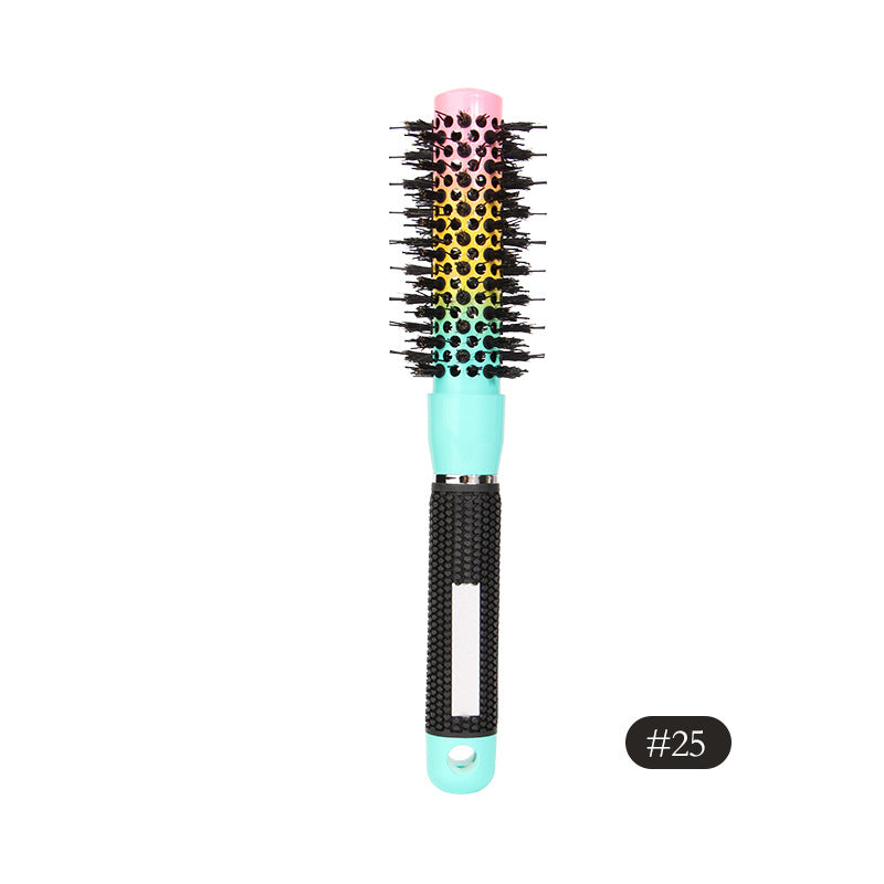 Modeling Ceramic Aluminum Tube Rainbow Color Mane Cylinder Hair Brushes & Combs