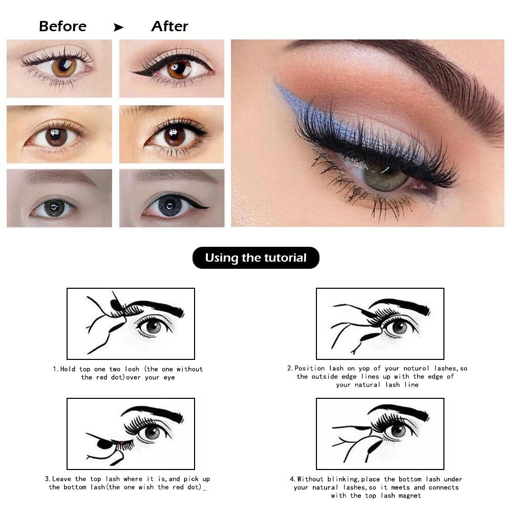 Magnetic Eyelashes Suit Natural Thick Series False Lashes