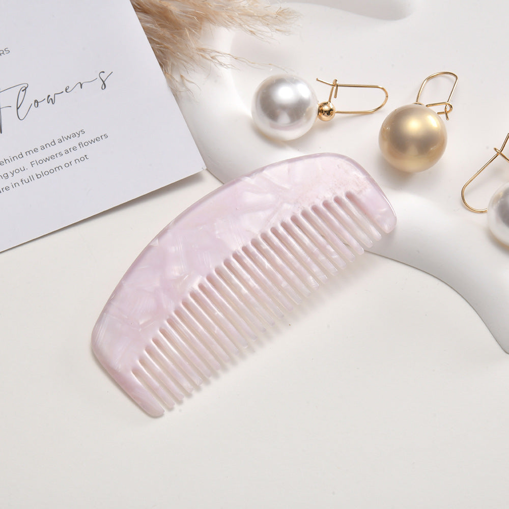 Style Acetate Color Portable Commuter Girly Hair Brushes & Combs