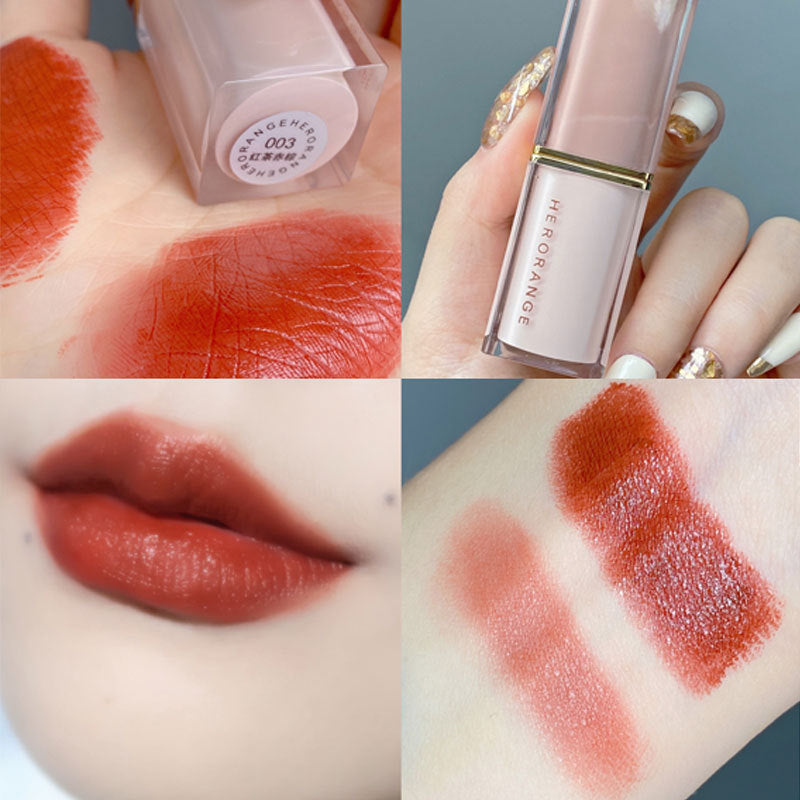 Square Tube Matte Veet Waterproof Long Lipsticks