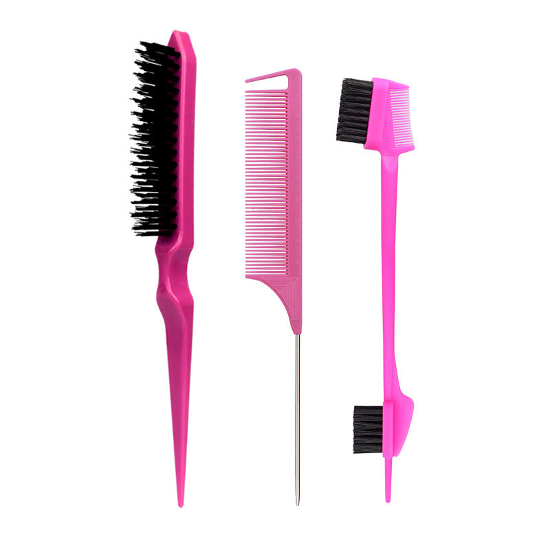 Hairdressing Tail Fluffy Fluff Double Head Eyebrow Hair Brushes & Combs