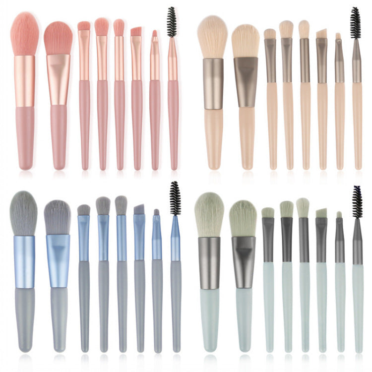 Suit Morandi Portable Models Soft Beginner Makeup Brushes Accessories