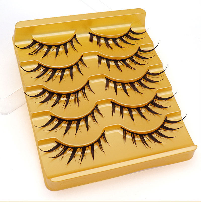 Eyelashes Three-branch Color Tail Lengthened Oblique False Lashes