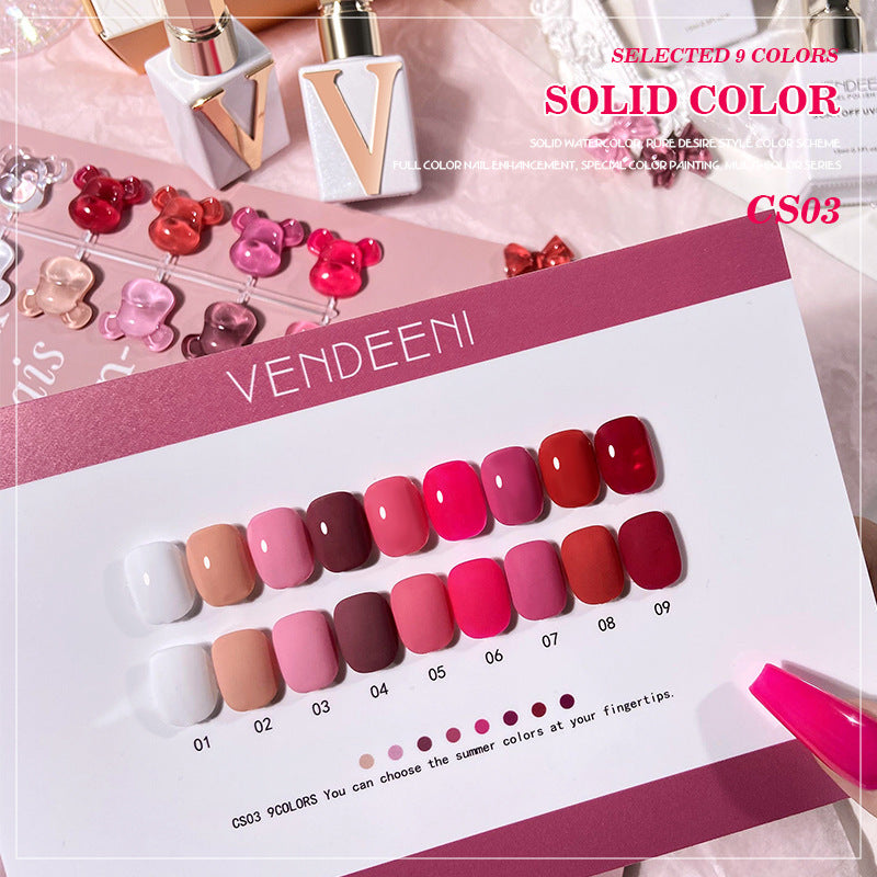 Uv Solid Basic Collection Mini Series Macaron Nail Polish