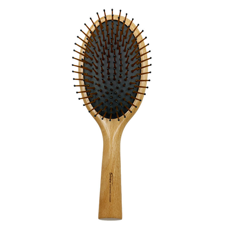 Airbag Cushion Meridian Scalp Massage Wooden Hair Brushes & Combs