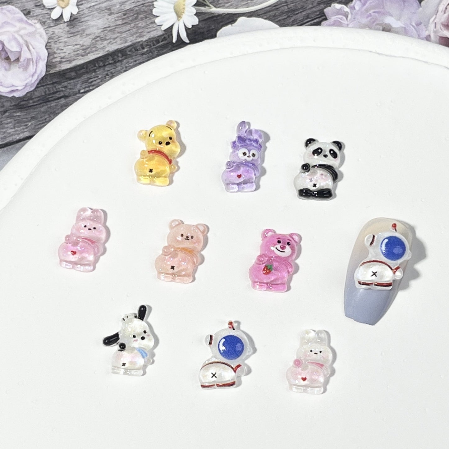 Ornament Thin Glittering Hip Pooh Pacha Nail Care Nail Art