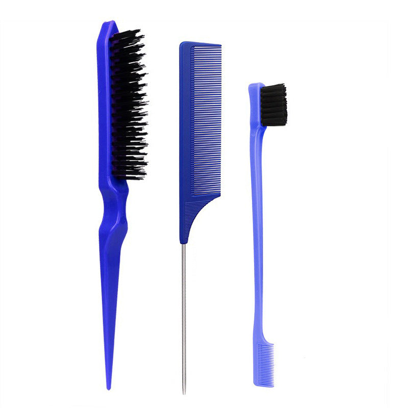 Fluff Three-piece Steel Needle Tail Double-headed Hair Brushes & Combs