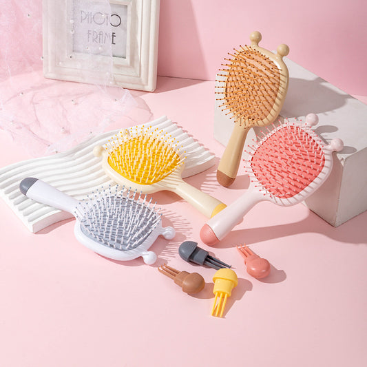 Bee Antenna Airbag Cushion Massage Head Hair Brushes & Combs