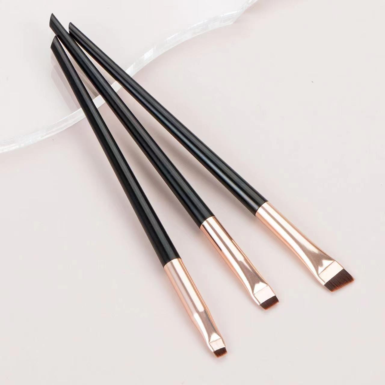 Oblique Tail Flat Head Brush Eyebrow Makeup Brushes Accessories