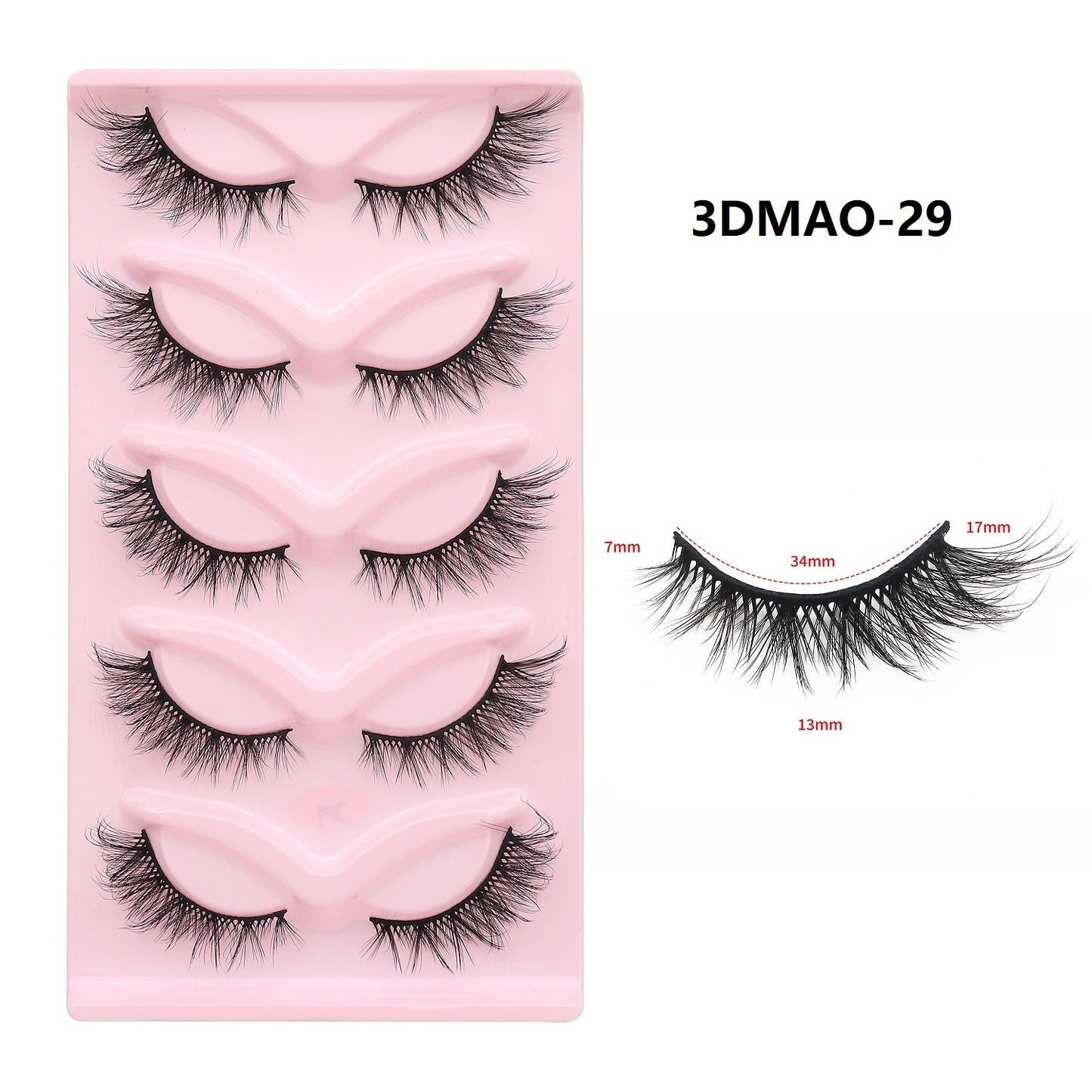 Pairs Of Cat Eyelashes Thick Curl Tail False Lashes