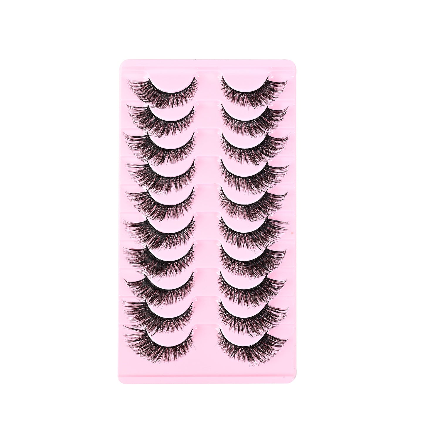 Rows Thick Hard Stem Eyelashes Archdemon Trendy Cartoon Cotton False Lashes