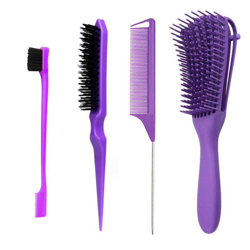 Antistatic Eight Claw Pomade Modified Edge Control Brush Hair Brushes & Combs