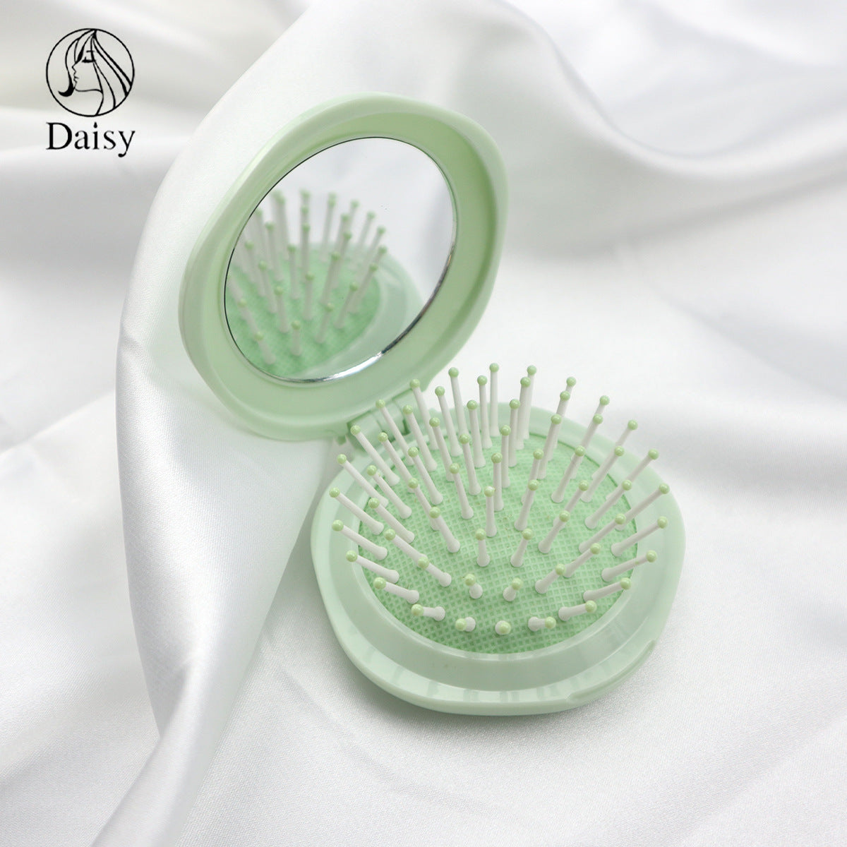 Air Cushion Leather Massage Foldable Compact Hair Brushes & Combs