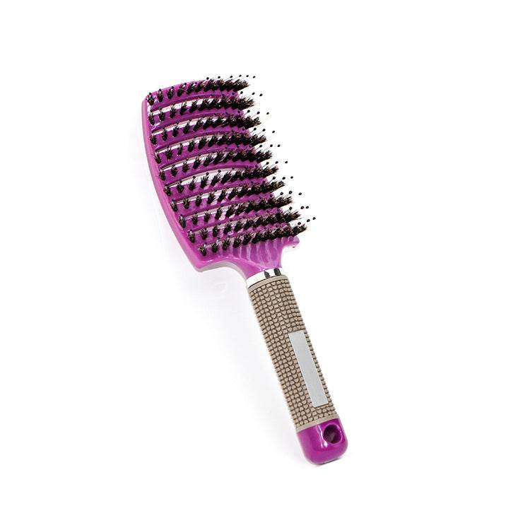 Arc Fluffy Shape Wet Dry Pig Hair Brushes & Combs