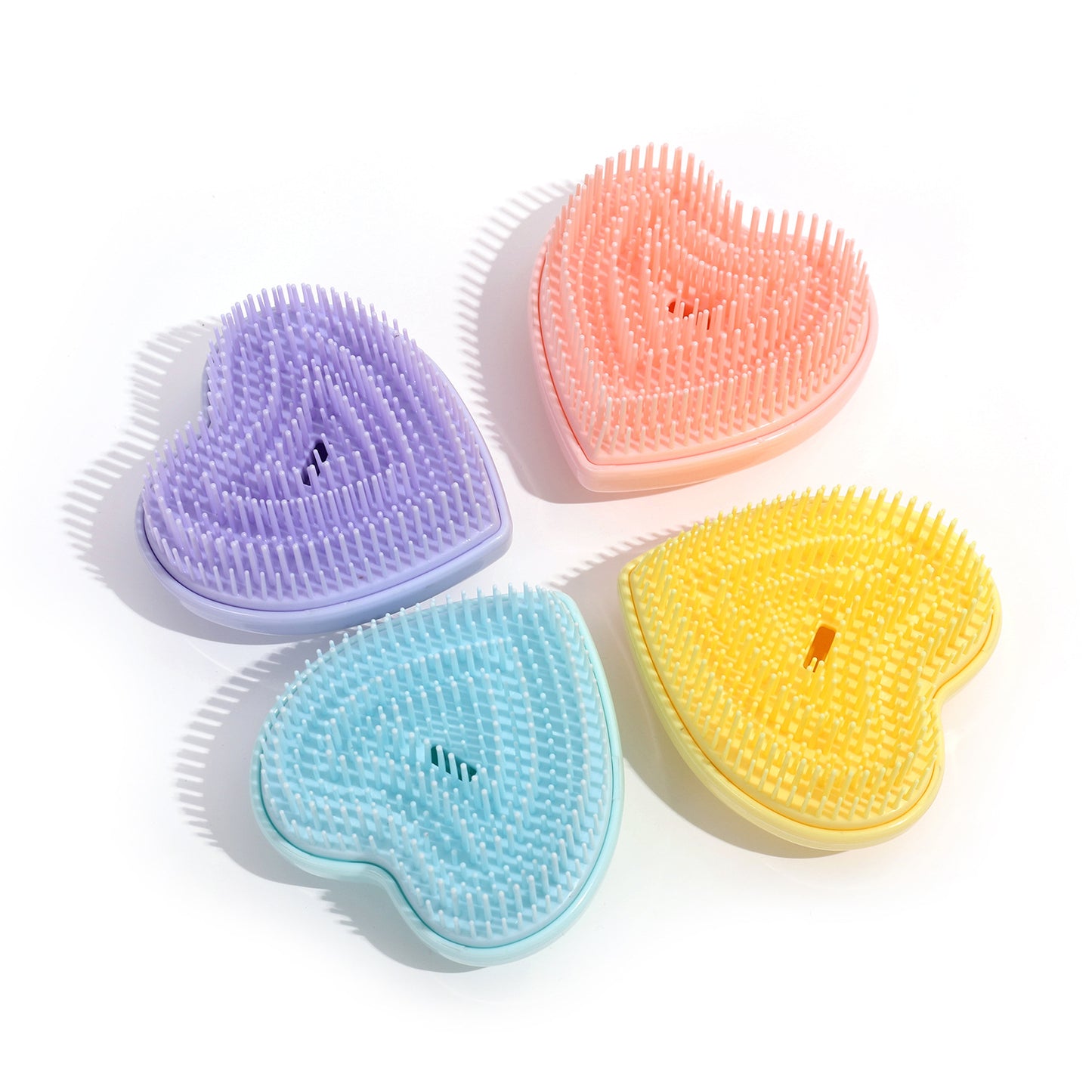 Massage Heart-shaped Split Hairdressing Smooth Not Knotted Cute Hair Brushes & Combs