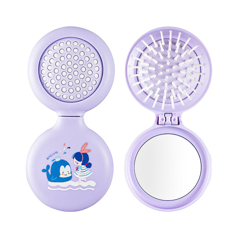 Air Cushion Cute Folding Round Airbag Hair Brushes & Combs