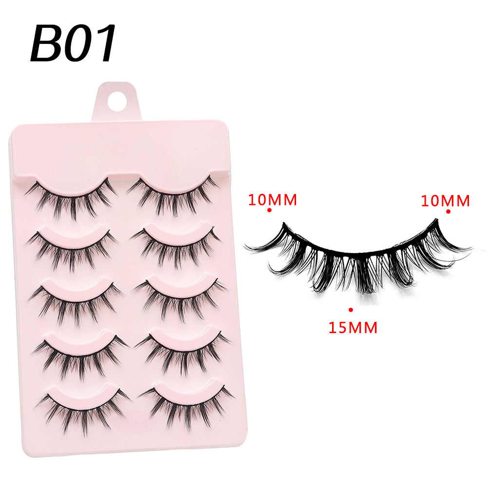 Devil Eyelashes Natural Curling Hard Stem False Lashes