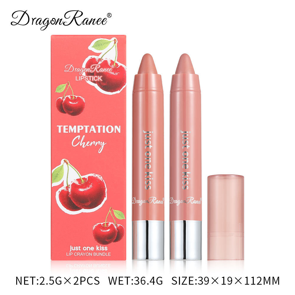 Crayon Pen Combination Liner Solid Fruit Gloss 2 Lipsticks