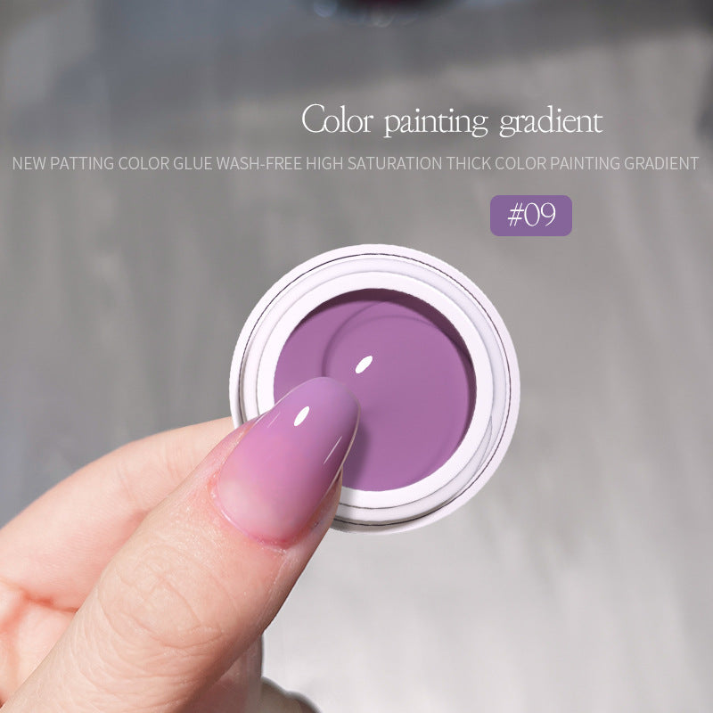 Pat Glue Colored Drawing High Saturation Thick Painted Nail Polish