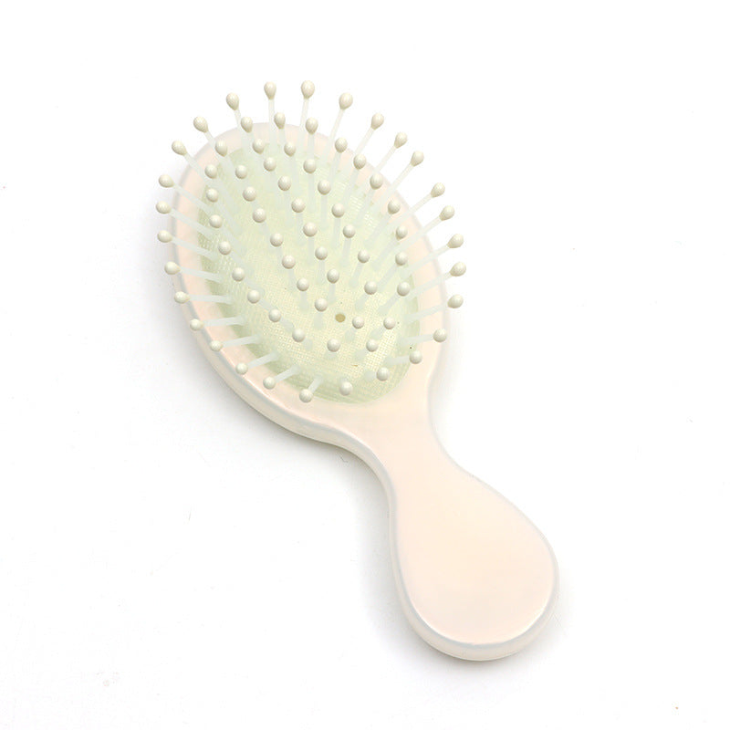 Portable Pearlescent Mermaid Travel Mini Pocket Hair Brushes & Combs