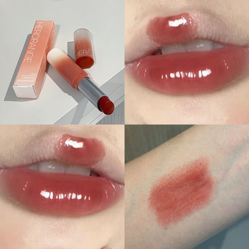 Women's Color Water Light Gradient Nude Mist Mirror Lipsticks