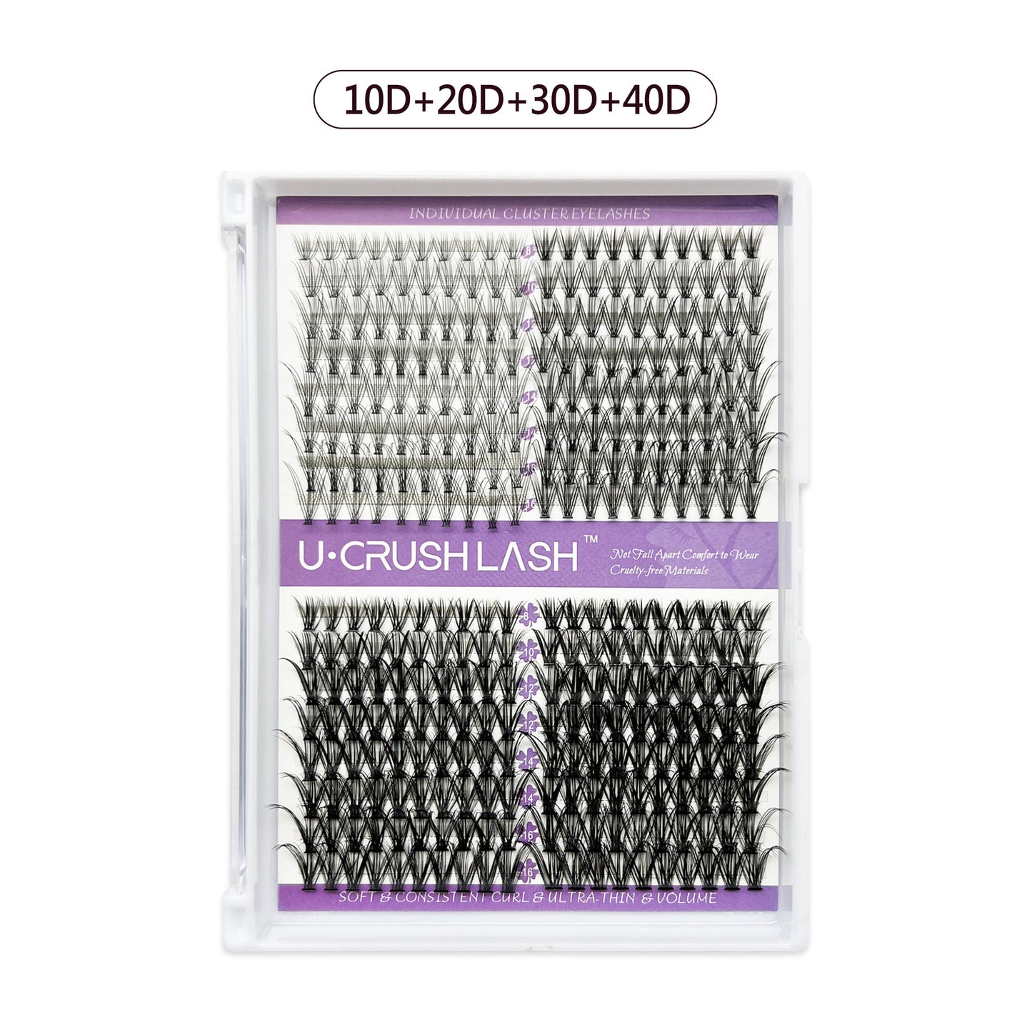 Eyelashes Row Curved Grafting Assortment Pack False Lashes