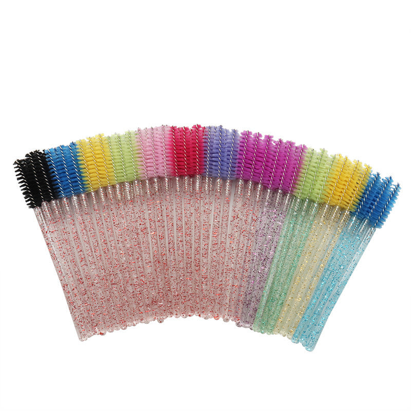 Wholesale Crystal Spiral Mascara Brush Extremely Fine Eyelash Wedding Makeup Brushes Accessories