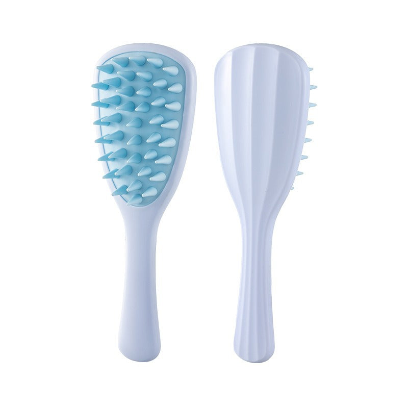 Ginkgo Leaf Long Handle Shampoo Silicone Coarse Texture Hair Brushes & Combs