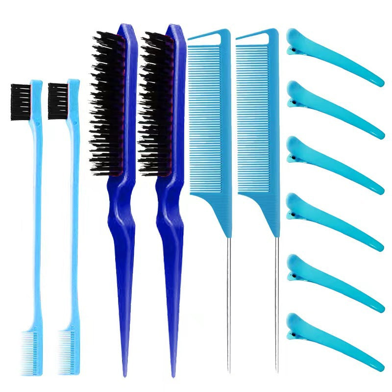 Sets Fluff Steel Needle Tail Duckbill Clip Hair Brushes & Combs