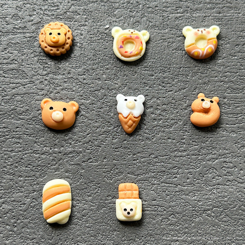 Children's Fun Cartoon Ornament Cute Little Bear Nail Care Nail Art