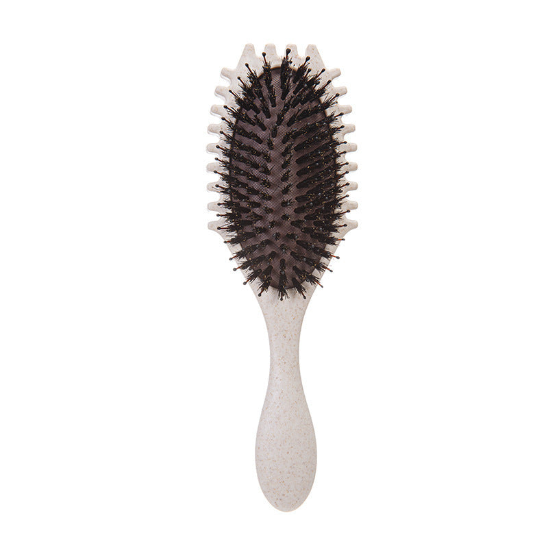 Wheat Straw Hollow Ms. Long Special Head Meridian Hair Brushes & Combs