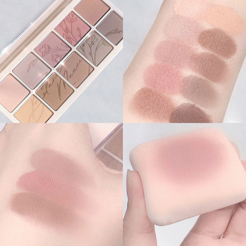 Plate Stardust Ten Color Shimmer Matte Eyeshadow