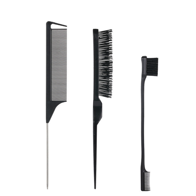 Three-piece Fluff Steel Needle Tail Double-headed Hair Brushes & Combs