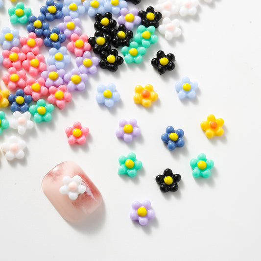 Color Five Petal Flower Sun Ear Nail Care Nail Art