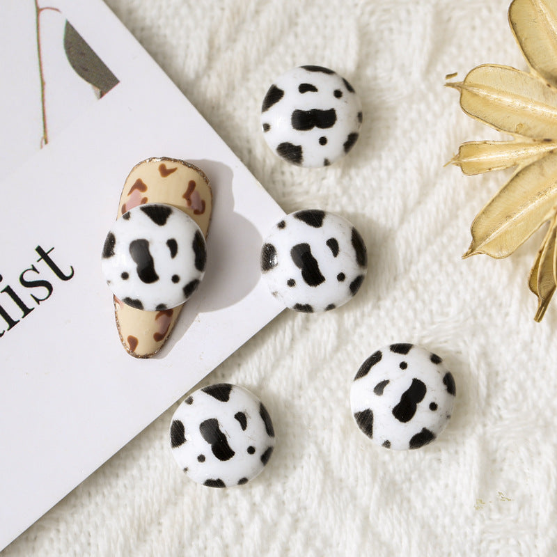 Calf Cow Suit Three-dimensional Painted Animal Nail Stickers