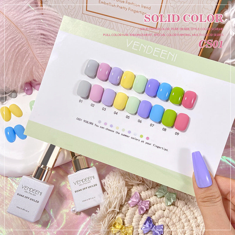 Uv Solid Basic Collection Mini Series Macaron Nail Polish