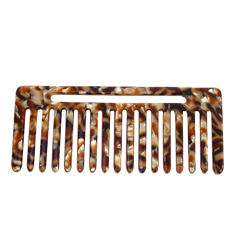 Retro Marbling Floral Portable Fashion Big Hair Brushes & Combs