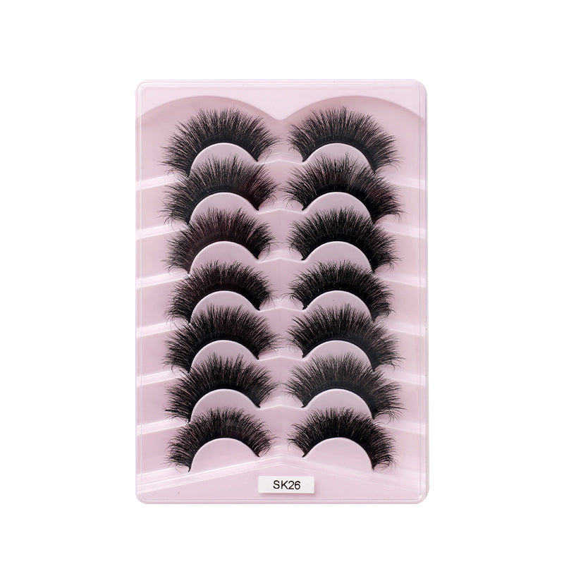 Chemical Fiber Eyelashes Natural Thick Curling False Lashes