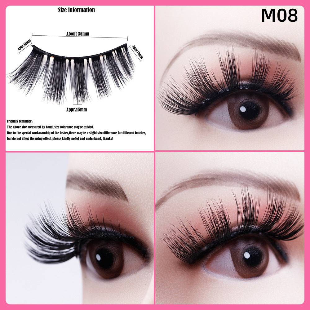 Cross High Imitation Mink Eyelashes Single False Lashes