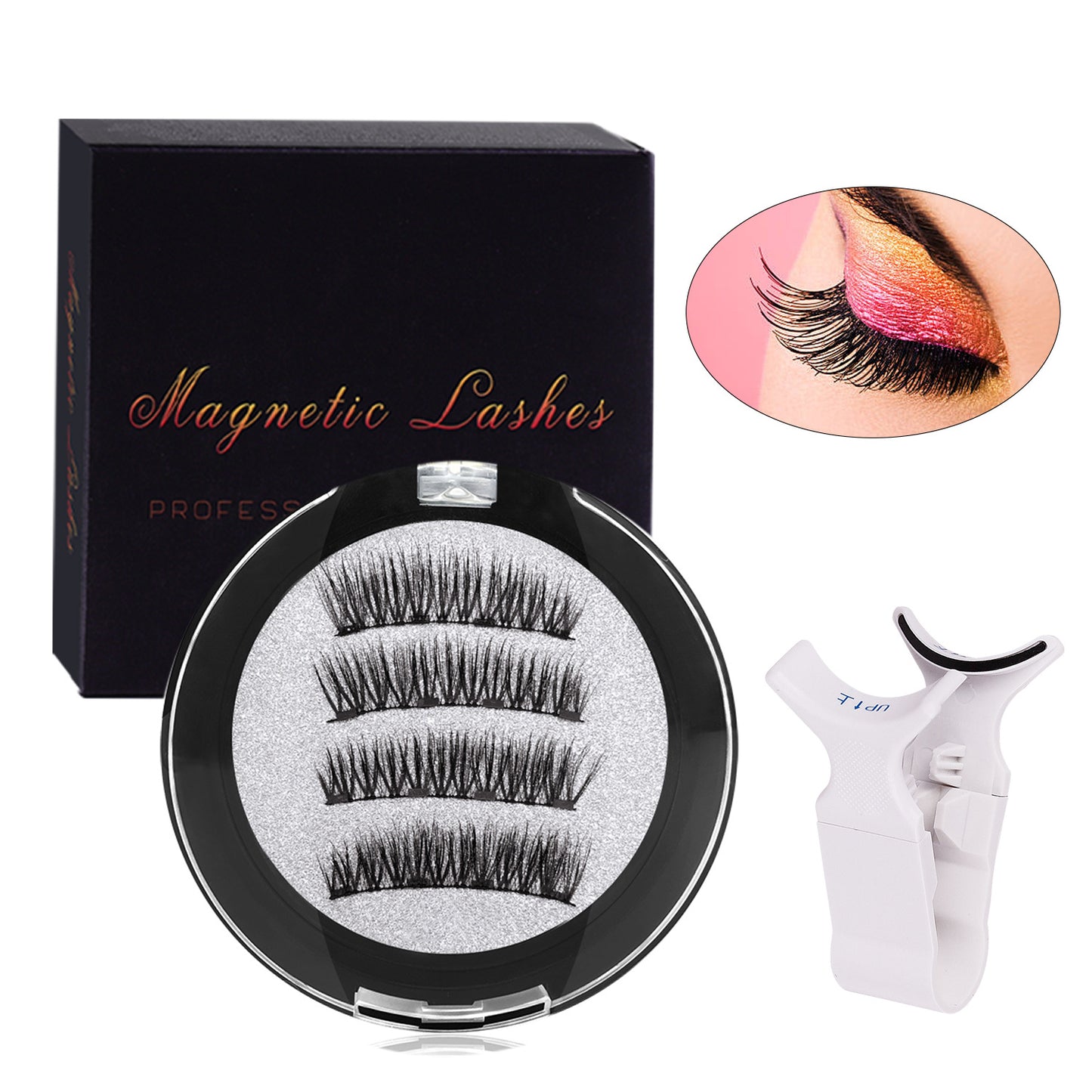 Suction Eyelashes Four Tape Clip Suit False Lashes