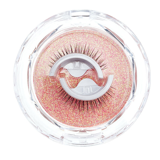 Jelly Glue Self-adhesive Eyelashes Natural Thick False Lashes