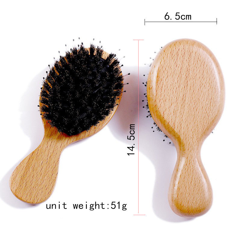 Portable Hairdressing Wooden Airbag Massage Meridian Hair Brushes & Combs