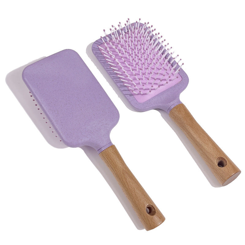 Portable Hairdressing Wooden Airbag Massage Meridian Hair Brushes & Combs