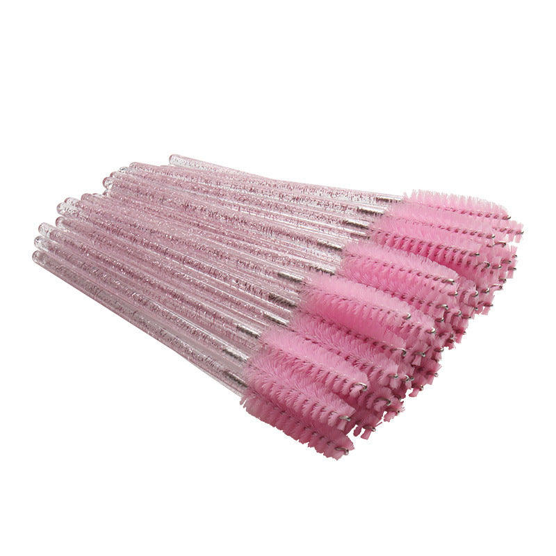 Wholesale Crystal Spiral Mascara Brush Extremely Fine Eyelash Wedding Makeup Brushes Accessories