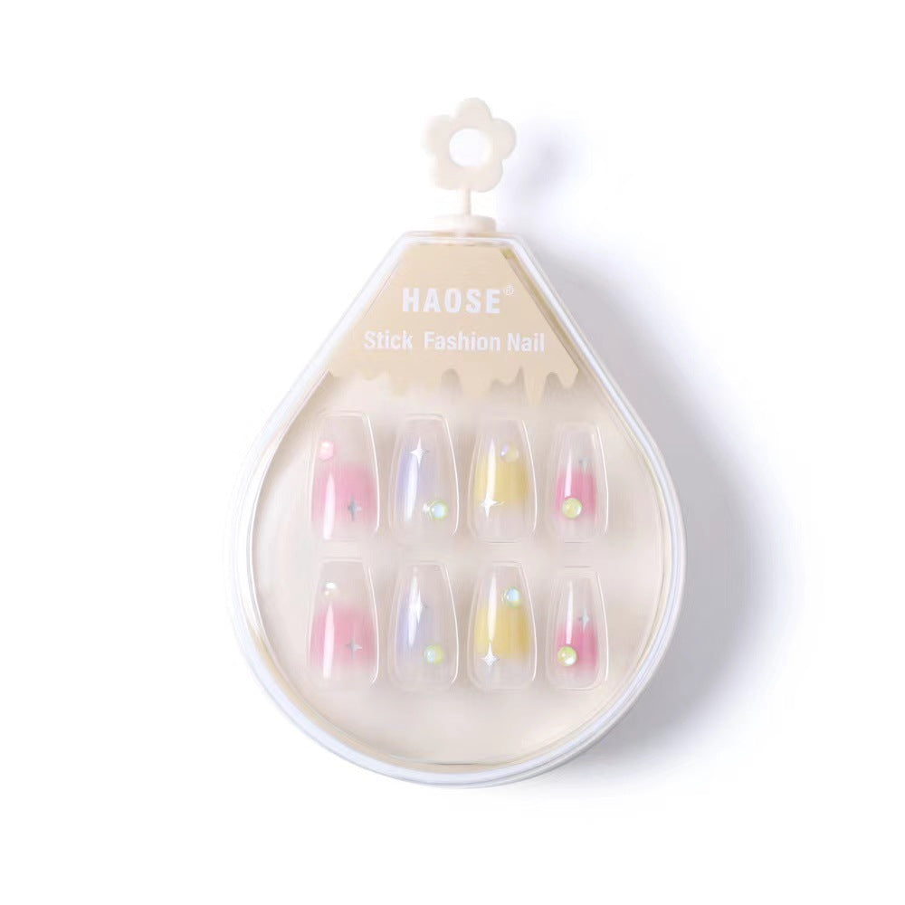 Soft Detachable Repeated Use Jelly Piece Nail Stickers