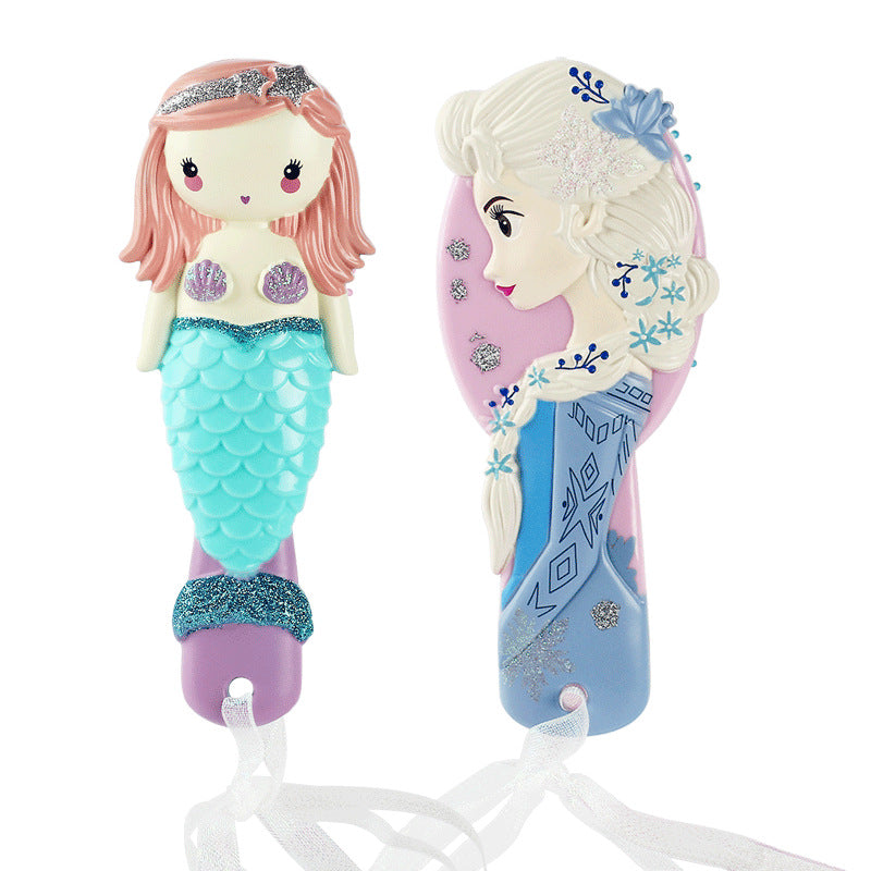 Hairdressing Mermaid Plastic Hairbrush Cartoon Airbag Hair Brushes & Combs