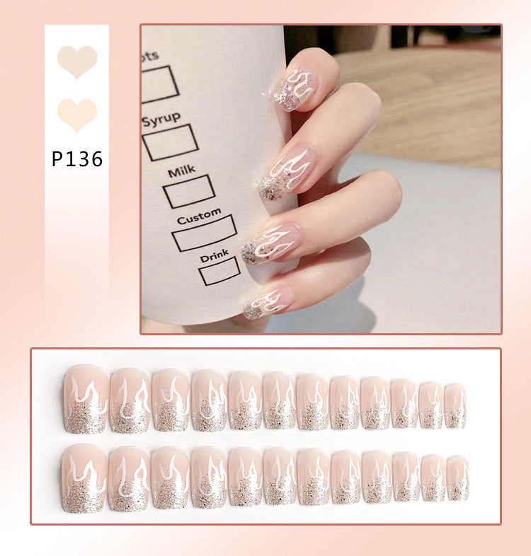 Fake Patch Wear Armor Finished Tip Nail Art