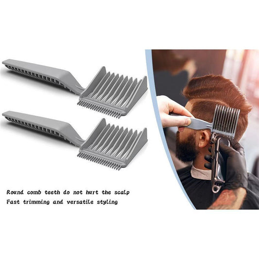 Men's Hairdressing Trim Gradient Oil Head Caliper Positioning Hair Brushes & Combs