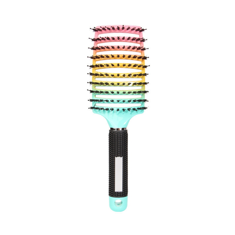 Modeling Ceramic Aluminum Tube Rainbow Color Mane Cylinder Hair Brushes & Combs